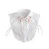 Papillon Donna Perline fatte a mano Colletto finto per camicia maglione Colletti staccabili Camicetta Top mezzo falso