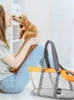 Köpek araba koltuğu evcil hayvan taşıyıcı katlanabilir nefes alabilen örgü çanta katlanır Giden seyahat kedi tote açık kamp el çantası uygun
