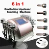 6 I 1 Laser Lipo Cavitation Viktminskning Vakuum Radiofrekvens RF 80K Cavi Body Slimming Ultrasonic Limosution Spa Machine