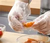 100pcs/bag PE Polyethylene Disposable Transparent Gloves Food Grade Plastic Gloves Catering Beauty Thickened Disposable Gloves 122 V2