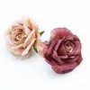 5 pièces Scrapbooking soie roses mariage fleur mur maison fête décor accessoires arbre de noël artisanat pas cher fleurs artificielles Y20102792340