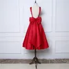 Robes de soirée Ruthshen réfléchissant robe de bal courte 2021 longueur bordeaux longueur dos nu cocktail junior robes de gala