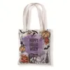 Halloween Pumpkin cute printed canvas bag casual carrying environmental shopping bag