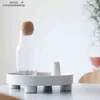 Cutelife Ins Nordic Plastic Okrągły Podajnik Storage Naczynia Biały Pierścień Taca Dekoracyjna Biżuteria Desktop Wedding Kitchen Serving Taca 211110