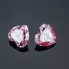 Partihandel Pris per karat Rosa Hjärtform 3EX VVS Moissanite Diamond Loose Gemstone H1015