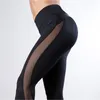 Ny mode sexig svart fitness leggings kvinnors gym yoga som kör sportbyxor träning lapptäcke byxor t200601