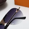 2020 nieuwe Luxur Topkwaliteit Klassieke Pilot Zonnebril Designer Merk mode Heren Dames Zonnebril Eyewear Metaal Glazen Lenzen