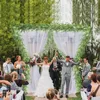 Dekoracyjne kwiaty Wieńce Sztuczne Eukaliptus Garland Ivy Wieniec Wieniec Wall Decor Fałszywy Jedwabny Rattan Greenery Do Wedding Backdrop Arch