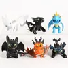 Hur man tränar din Dragon 3 Night Light Fury Toothless PVC Action Figures Cartoon Bezzubik Anime Figures Dolls Kids Toys Set C0222573947