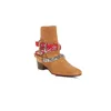 Stivali con catene western Scarpe con imbracatura Stivali alti in pelle scamosciata di mucca Wyatt Chelse Stivali da uomo Martin Army Booties Taglia euro 46