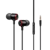Stereo bas hörlurar i örat 3,5 mm trådbundna hörlurar metall hiFi hörlurar med mikrofon för Xiaomi Samsung Huawei telefoner