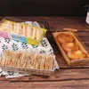 Stobag 10pcsベーキング透明なパープボックス朝食朝食箱パティスリーケーキボックスと包装の誕生日ベビーシャワークッキー種別好意210602