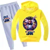 Kläderuppsättningar 2022 Kids Movie Space Jam 2 Girl Boys Autumn Cartoon Sports Suft Hoodies Tshirtpants 2st Tracksuits 216Y9504644