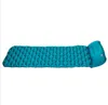 Självinflödande sovmadrass Poar Poartable Outdoor Air Bed Mat Foot Filling Air Cushion Pads för camping Travel Beach Pads
