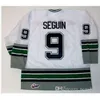 Vincustom 남자 청소년 여성 빈티지 #9 Tyler Seguin Plymouth Whalers 빈티지 하키 저지 크기 S-5XL