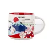 14oz kapacitet keramiska Starbucks City Mug Japan Cities Coffee Mugs Cup med original Box291T