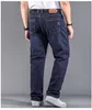 Stretch di alta qualità Plus Big Size 29 - 44 48 Jeans in denim dritto in cotone 90% Uomo Marca famosa Primavera 210723