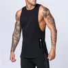 Heren Tank Tops Mode Workout Gym Mens Top Vest Muscle Mouwloze Sportkleding Shirt Stringer Kleding Bodybuilding Singlets Katoenen Fitness