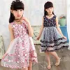 Mädchen Kleider Neue Mode Mesh Sommer Kleid Kind Kleider Mädchen 3 4 5 6 7 8 9 10 11 12 jahre Alte Kind Kleidung Blume 210303