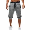 Hommes Shorts Casual Summer Loisirs Longueur au genou Shorts Couleur Patchwork Joggers Pantalons de survêtement courts Pantalons Hommes Bermuda X0705