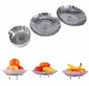 Folding Aço Inoxidável Steamer Prato Lotus Plate Magia Retrátil Retrátil Cozinha De Legígio Placa De Leituração Placa De Frutas