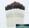 12 pincéis de pintura de artista escova óleo acrílico acrílico ponta plana kit de pintura profissional de nylon pintura de cabelo conjunto suprimentos