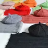 Moda Neonate Ragazzi Cappello Sciarpa Set Inverno Caldo Bambini Berretto Cappello Berretto Filato di lana Cappelli lavorati a maglia Sciarpa Bambini Due pezzi Set 210713