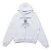 VETEMENTS lettre Imprimer Mode décontractée High Street sweat à capuche Sweat-shirt imprimé texte pour hommes et femmes Extra large VTM pull à capuche ample