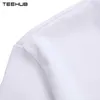 Teehub Yeni Balıkçılık Heartbeat Baskılı Erkekler T-Shirt Yaz Temel Sanat Tişörtleri Kısa Kollu O-Boyun Komik Tees Tops X0621