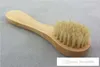 Spazzola spa in legno per la pulizia del viso per l'esfoliazione del viso Spazzole per la pulizia delle setole naturali Spazzolatura a secco Scrub con manico in legno