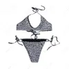 Costumi da bagno donna Bikini Primavera Moda Lettera Stampa Costumi da bagno Tankini Costume da bagno Alta qualità senza scatola