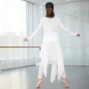 Ballett Moderna dansbyxor Chiffon Oregelbundna träningskläder Vuxen Kvinna Kjol Klassisk Big Swing Kjol Yoga Byxor Q0219