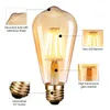 حزمة Edison Bulb E27 4W ST64 Retro Vintage مصباح الشعيرة المتوهج