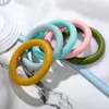 반지 실리콘 비즈 BPA 무료 젖꼭지 10pcs 아기 Teethers 씹는 간호사 목걸이 펜던트 장난감 DIY 젖꼭지 체인 210812