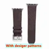 Smart Watches Bands Replacement Watch Band Designer Strap for Apple Series 1 2 3 4 5 6 38mm 40mm 42mm 44mm PU Leather9418588