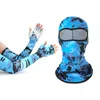 Ciclismo Caps Máscaras Verão Men039S Camuflagem Women039S Balaclava Full Face Cachecol Pescoço Capa Capuz e Manguito Exército Bicicleta Hun3075781