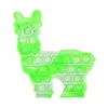 Llama Alpaca Bubble Fidget Toy Rainbowシンプルディンプルデスクトップパズルシリコン指おもちゃ