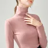 BornLadies New Autumn Winter Long Sleeve Warm Elastic Bottoming Top Pullover Basic Daily Turtleneck Soft Fit Tops Women 210311