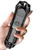 Mini LED USB Rechargeable Flashlight Portable Super Bright Flashlights torch telescopic zoom Hiking hunting Torch camping lamp lights