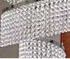 Современная роскошная люстра 3-11 Освещение светодиодных светодиодов Многократный кристалл большой проект Chrome Chrome кольцо лестницы светильника