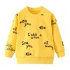 Jumping Meters Cartoon Animaux Bébé Sweatshirts Coton Design Automne Hiver Garçons Filles Top Pull pour Enfants Vêtements 210529