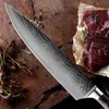 Verkopen Koksmes Set Laser Damascus Patroon Keukenmessen Scherp Japans Santoku Mes Cleaver Snijden Utility Mes drop verzending Fabriek groothandel