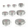 5-100ml Empty Aluminium Cosmetic Pot Jar Tin Container Box Screw Lid Craft197i