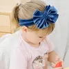 Kinderaccessoires Stirnband Einfarbiges Flanell-Nylon Großes Baby-Haarband Samt