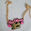 Hanger Kettingen Mode-sieraden Echte Vrouwen Drukte Harde Ketting Voor Merk Zomer Stijl Glam Girl Cool Lange Chains296l