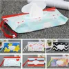 Eva Clamshell Baby Wipes Torby Cartoon Drukowanie Zipper Papier Towel Pakowanie Torba 24 * 13.5 CM Przyjazny dla środowiska Wielokrotnego użytku XD24617