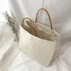 Shoulder Bags Canvas Women's Shopper Large Tote Shopping Bag For Woman 2021 Cotton Cloth Female Handbags Ladies Beach Sac A Main