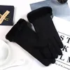 Pięć palców Rękawiczki moda zima kobiety ciepły dotyk ekran jazdy wiatrowoodporne Pluszowe Plush Catch Velvet Outdoor Guantes