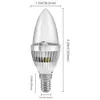 Haoxin E12 E14 E27燭台LED電球RGB 3W 16色変更可能なLEDランプキャンドルライトのリモコン調光可能なLED電球の家の装飾