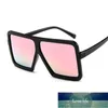 Lunettes de soleil carrées en plastique surdimensionnées femmes mode grand cadre lunettes de soleil à dessus plat pour femme Vintage unisexe Oculos Masculino prix usine conception experte qualité